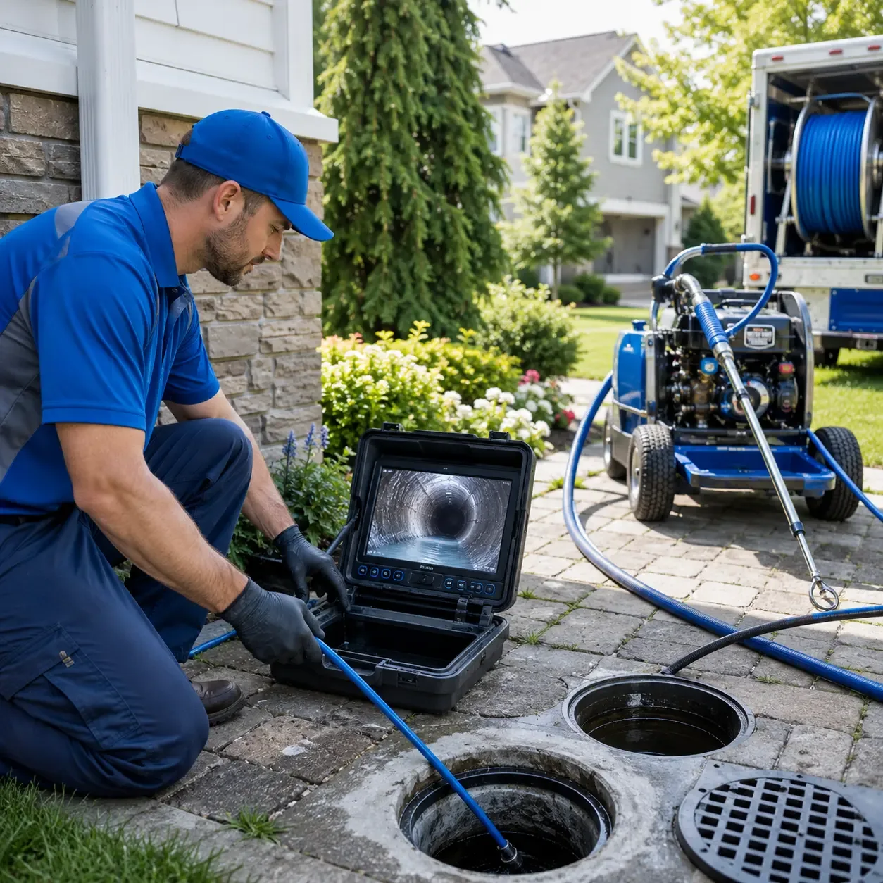 Outdoor drain cleaning professionals serving Piney Creek, NC